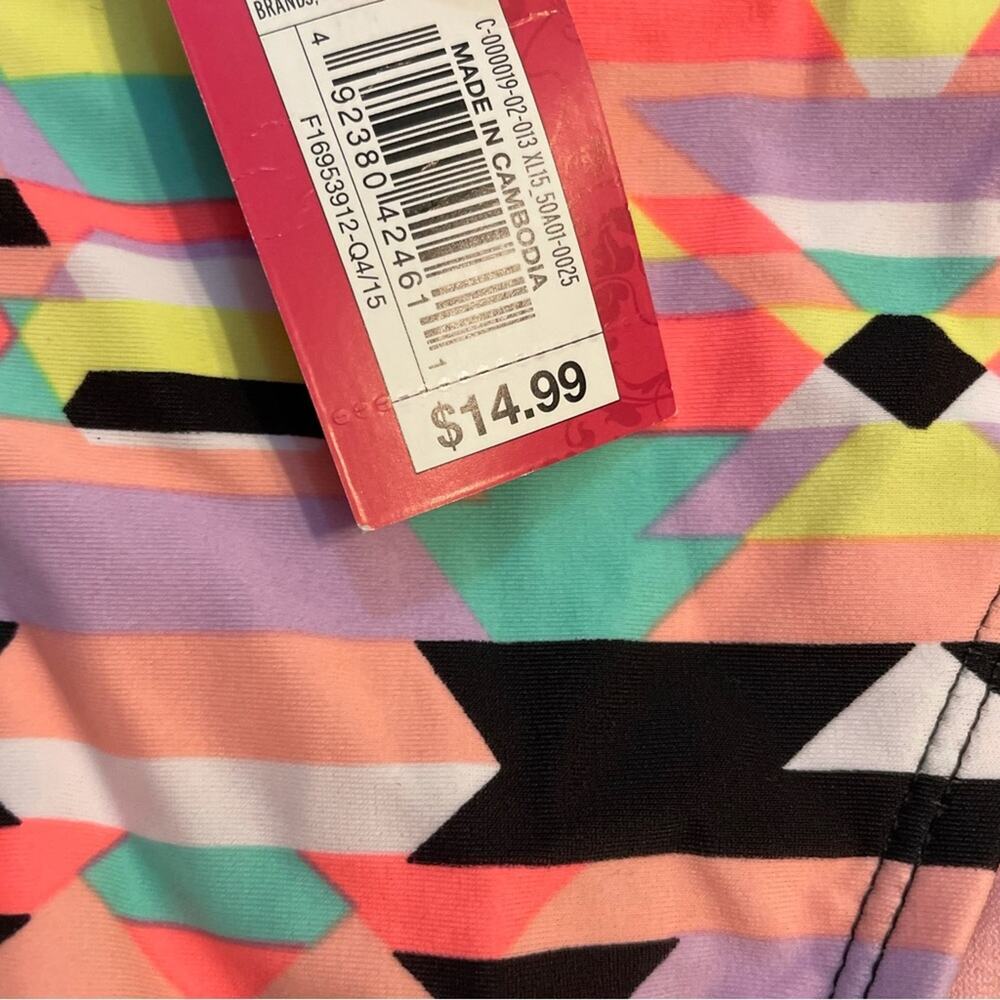 BNWT! XHILIRATION Geometric Patterned Swimsuit Bottoms Size L - Picture 4 of 6
